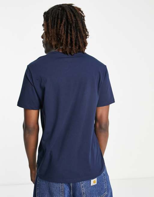 Camiseta azul marino con logo de ala de murciélago de Levi's, 2 de 4