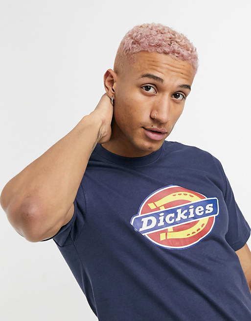 Camiseta azul marino con logo en forma de herradura Icon de Dickies