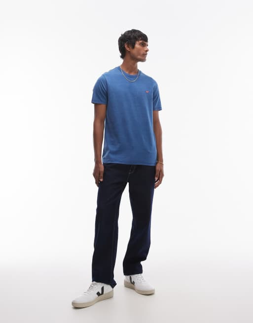 Camiseta azul marino con logo original de Levi's, 2 de 4