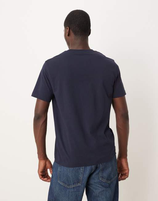 Camiseta azul marino con logo universitario de GANT, 5 de 5
