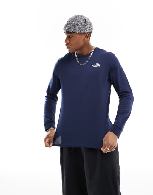 Camiseta azul marino de manga larga Simple Dome de The North Face, 2 de 4