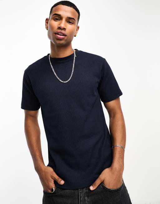 Camiseta azul marino de punto de arroz de Soul Star (parte de un conjunto)