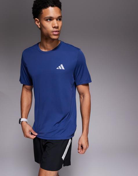 Camiseta azul marino Essentials de adidas Running - view 1