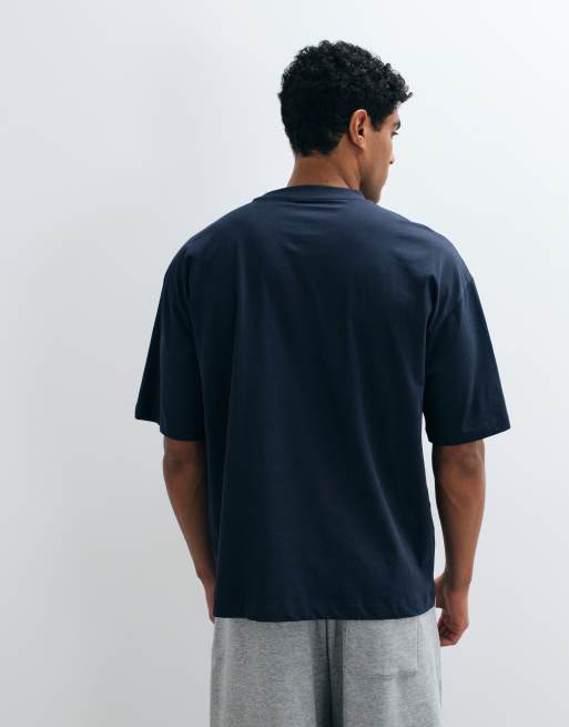 Camiseta azul marino extragrande básica de ASOS DESIGN, 4 de 5