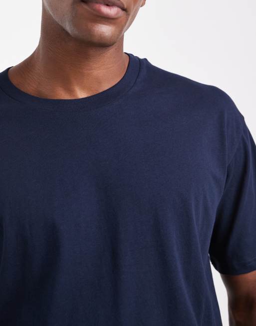 Camiseta azul marino extragrande de JJ Rebel, 5 de 5