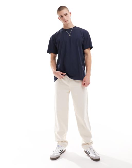 Camiseta azul marino extragrande de Weekday, 3 de 4