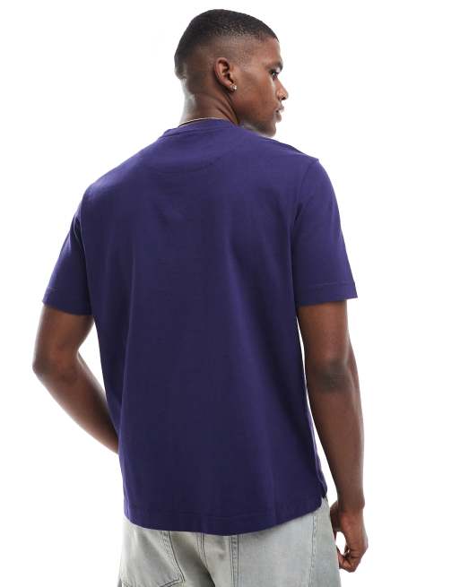 Camiseta azul marino holgada con logo de tejido grueso de PS Paul Smith, 3 de 4