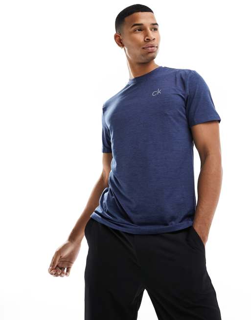 Camiseta azul marino jaspeado Newport de Calvin Klein Golf
