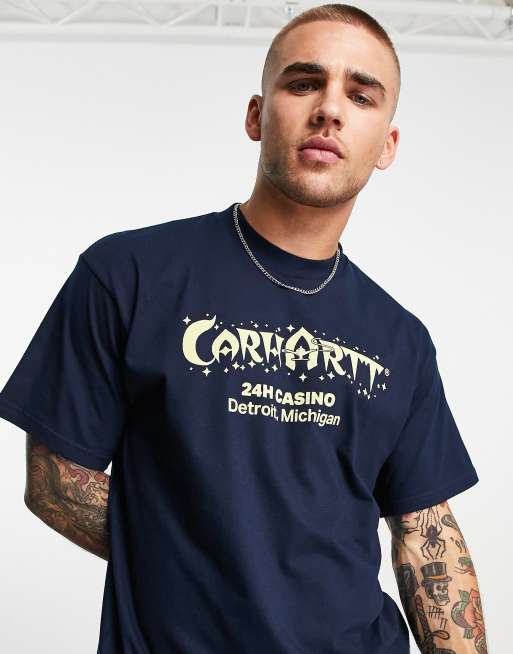 Camiseta azul marino oscuro Casino de Carhartt WIP, 3 de 4