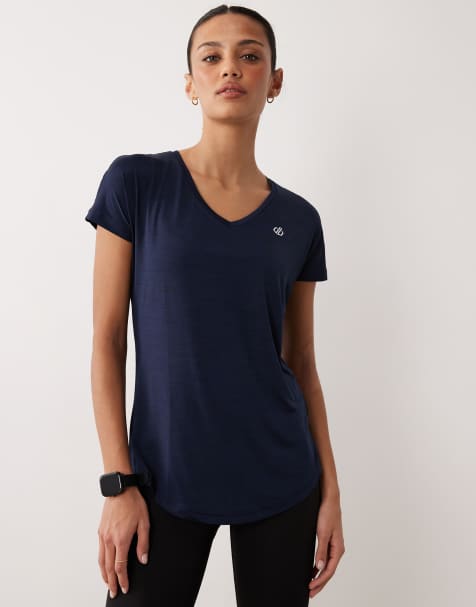 Camiseta azul marino reflectante de tejido ligero Vigilant de Dare 2b - view 1