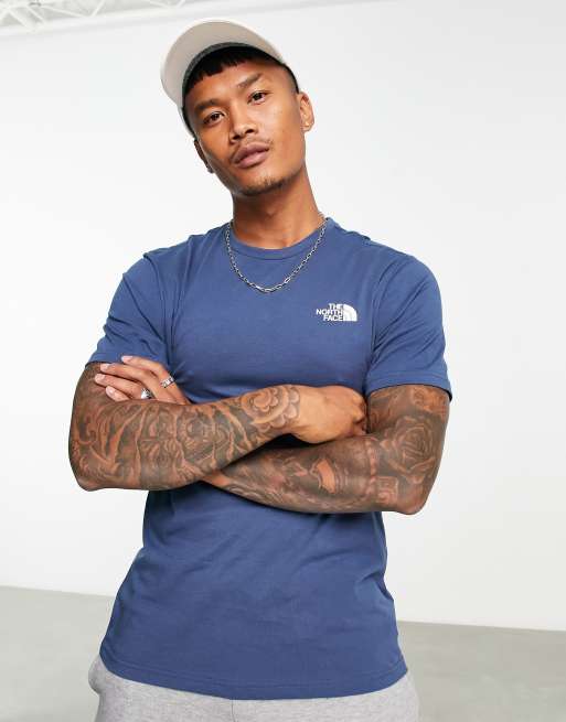 Camiseta azul marino Simple Dome exclusiva en ASOS de The North Face, 3 de 4