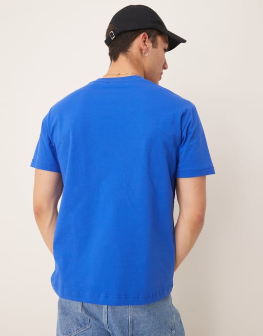 Camiseta azul medio con logo de bandera estadounidense estampado de GANT, 2 de 4