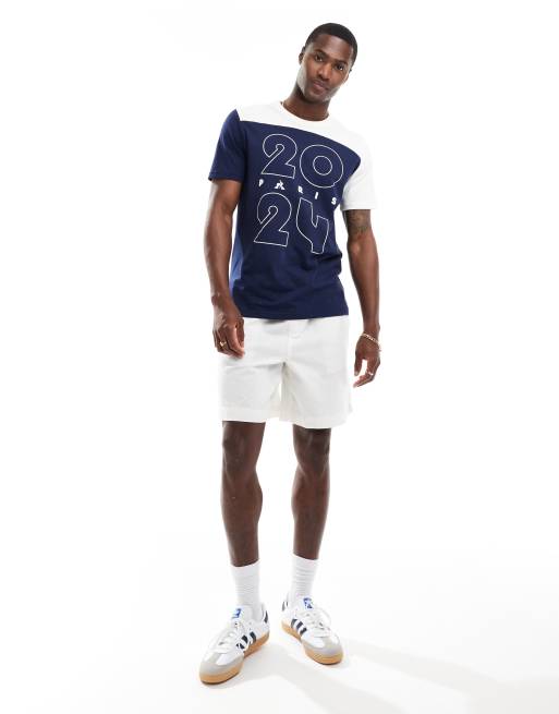 Camiseta azul noche con diseno para los Juegos Olimpicos de Paris 2024 de Le Coq Sportif ASOS