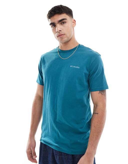 Camiseta azul North Cascades de Columbia, 2 de 4