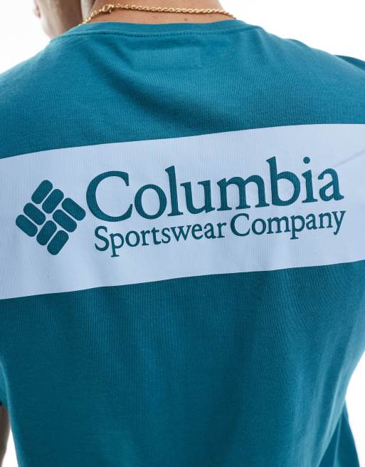 Camiseta azul North Cascades de Columbia, 3 de 4