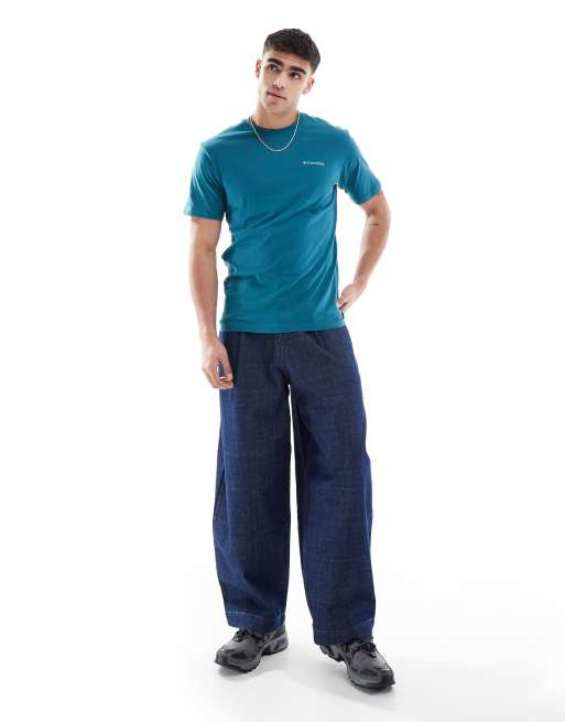 Camiseta azul North Cascades de Columbia, 4 de 4