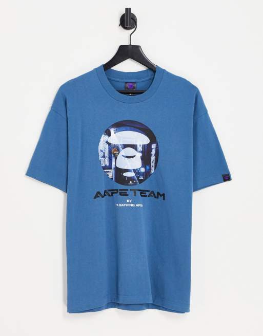 Camiseta azul Team de AAPE BY A BATHING APE®