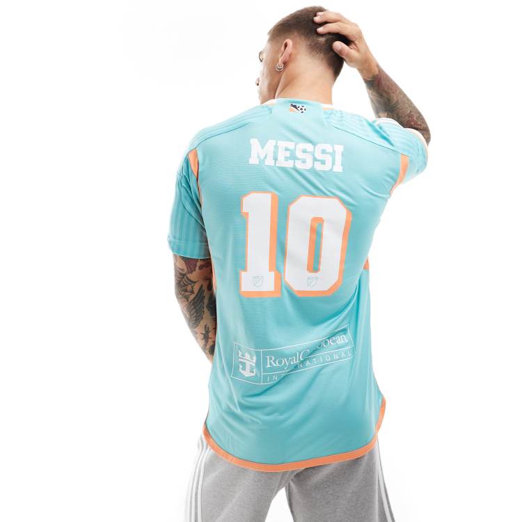 Camiseta azul turquesa de la tercera equipacion personalizada de Messi del Inter Miami CF 24Authentic Jersey de adidas Football ASOS