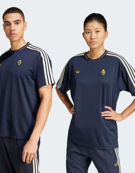 Camiseta azul unisex con diseño del Juventus Terrace Icons de adidas Originals