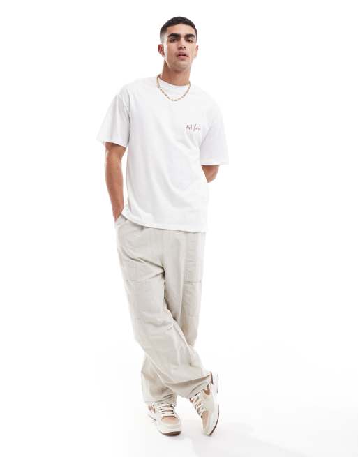 Camiseta banca extragrande con estampado artístico "L'atelier" en la espalda de Jack & Jones, 2 de 4