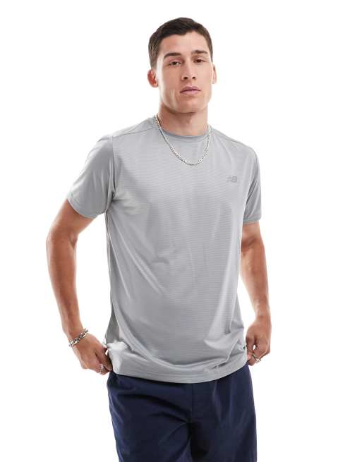 Camiseta beis básica de algodón Sport Essentials de New Balance