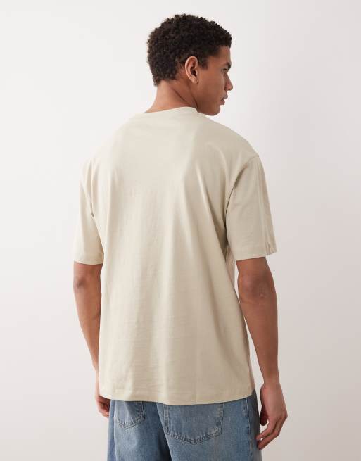 Camiseta beis básica holgada Essentials de ASOS DESIGN, 5 de 5