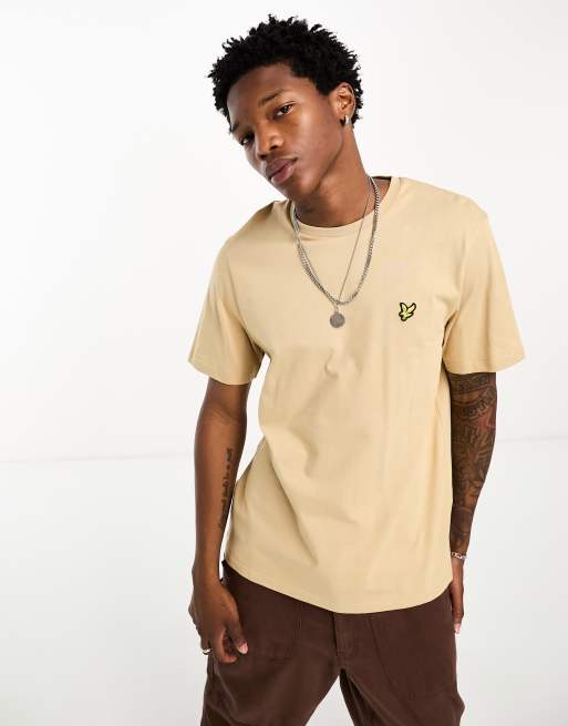 Camiseta beis caqui con logo de Lyle Scott ASOS