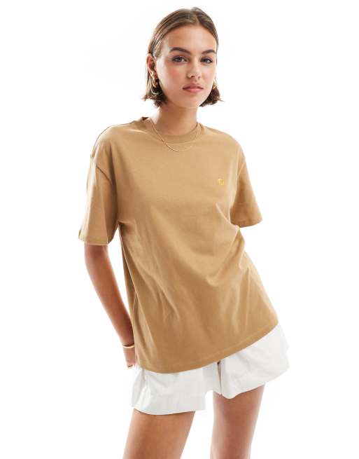 Camiseta beis Chase de Carhartt WIP
