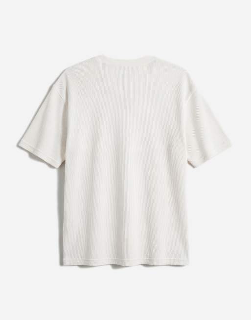 Camiseta beis claro de punto gofrado Nelson de Carhartt WIP, 7 de 7