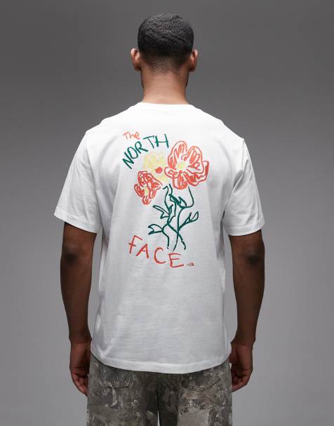 Camiseta beis con estampado en la espalda Flower Scribble de The North Face - view 1