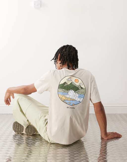 Camiseta beis con estampado gráfico Strark Creek de Columbia