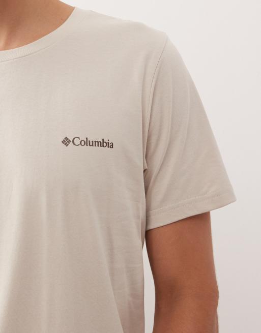 Camiseta beis con gráfico en la espalda Rapid Ridge de Columbia, 5 de 5