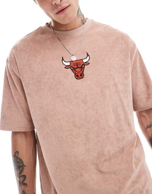 Camiseta beis con logo de los Brooklyn Nets de New Era