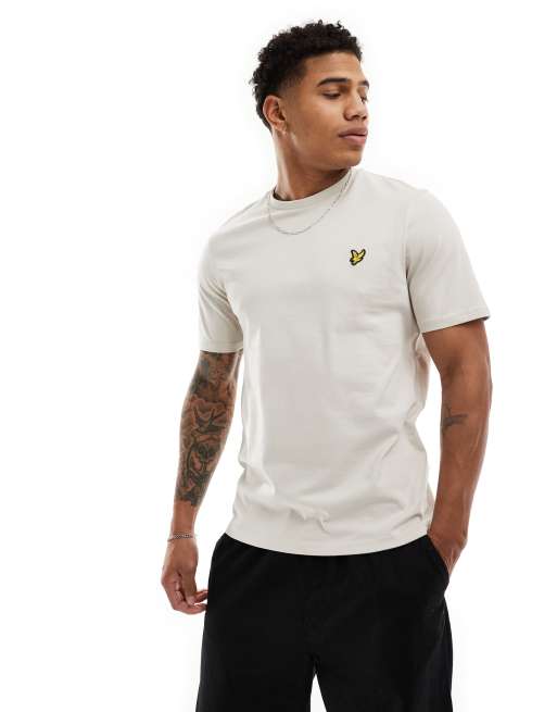 Camiseta beis con logo Icon de Lyle & Scott