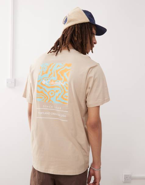 Camiseta beis de manga corta con estampado gráfico Barton Springs de Columbia - view 1