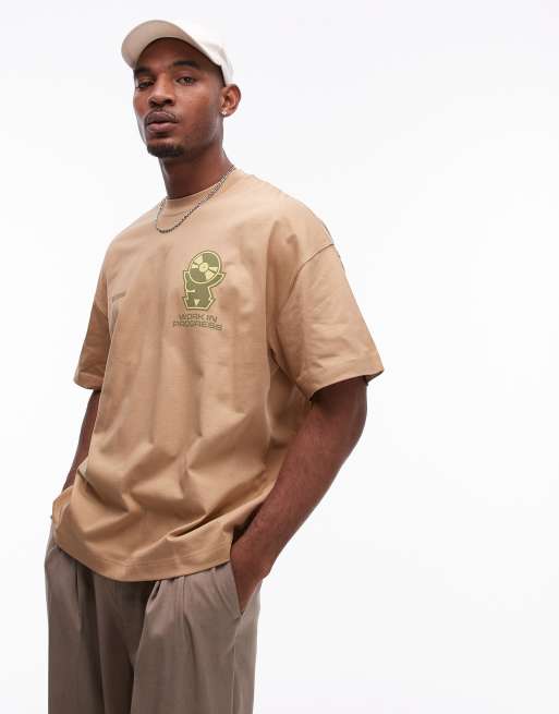 Camiseta beis de manga corta Harttronix de Carhartt WIP, 4 de 4