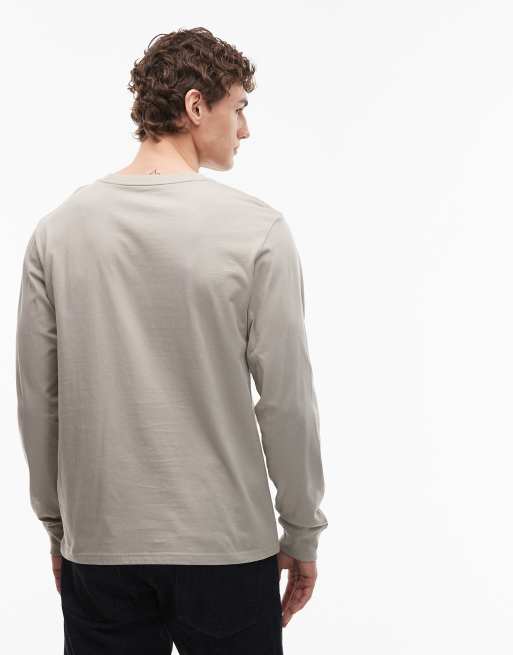 Camiseta beis de manga larga con bolsillo de Carhartt WIP, 3 de 5