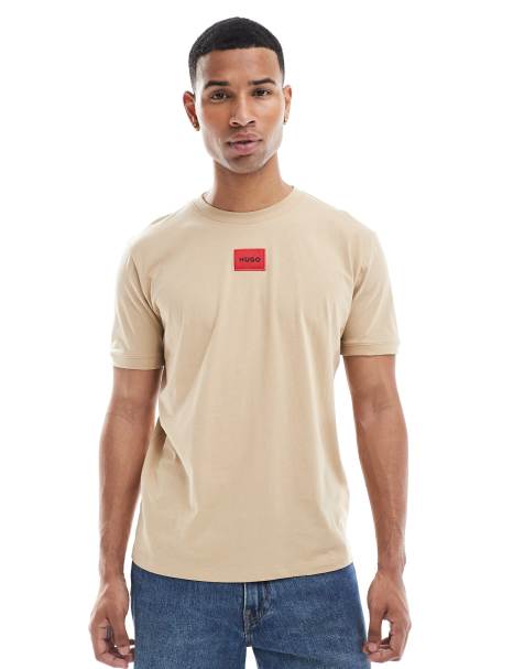 Camiseta beis Diragolino de Hugo Red - view 1