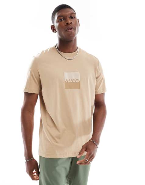 Camiseta beis Dusplit de HUGO Red - view 1
