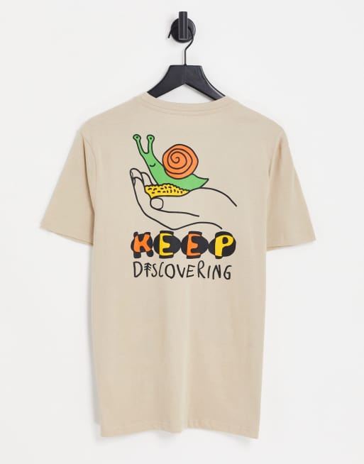 Camiseta beis estampada Socorro de Element  