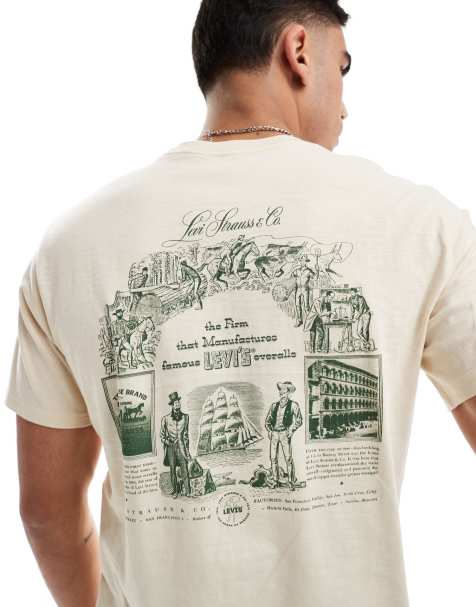 Camiseta beis holgada con logo estampado en la espalda Archive de Levi's - view 1