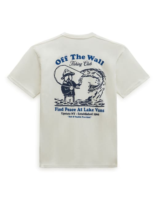 Camiseta beis malvavisco de manga corta con bolsillo Vans Fishing Club de Vans