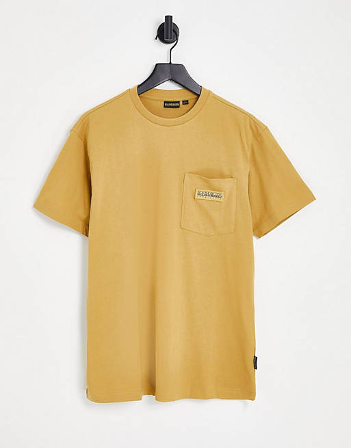 Hombre Tops | Camiseta beis Morgex de Napapijri - SF04746