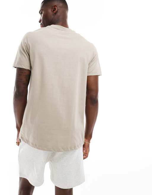 Camiseta beis oscuro con logo de BOSS Bodywear, 4 de 4