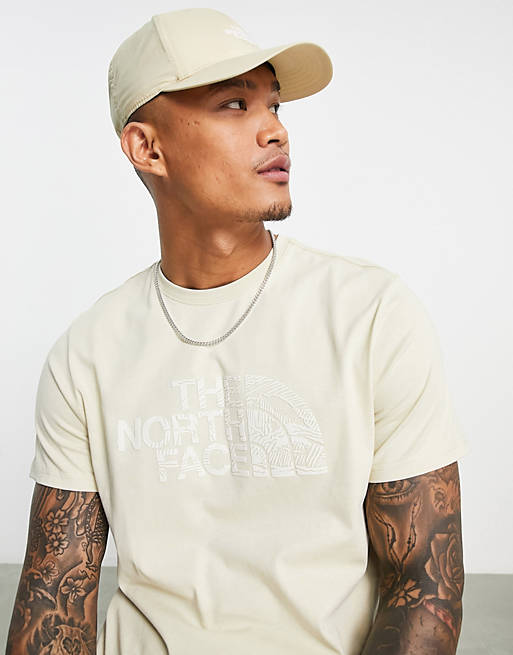 Hombre Tops | Camiseta beis Woodcut de The North Face - BG56551