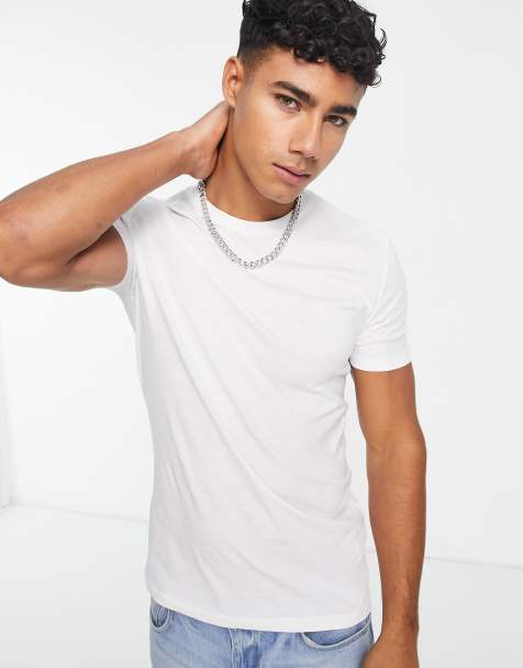 Camiseta blanca ajustada de New Look - view 1