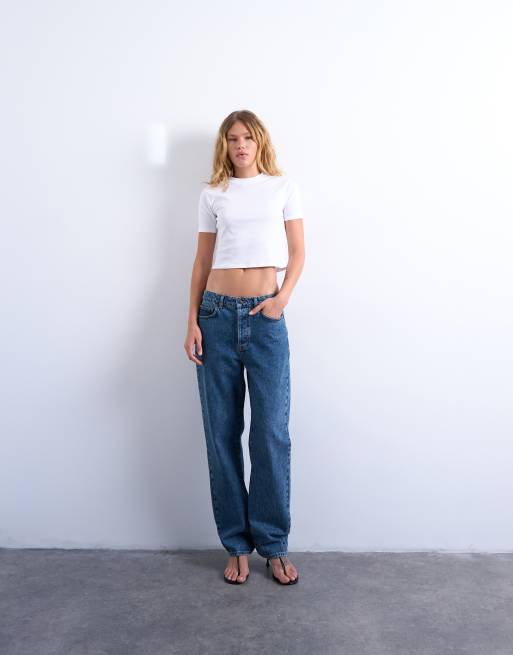 Camiseta blanca básica con diseño encogido de Topshop, 3 de 4