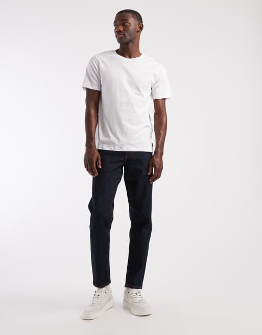 Camiseta blanca básica de corte estándar de JJ Rebel, 2 de 5
