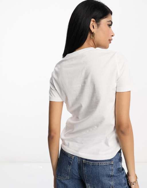 Mango camiseta blanca mujer new arrivals