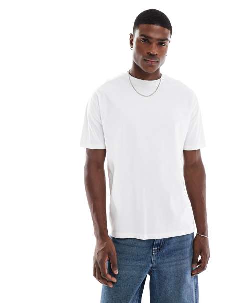 Camiseta blanca básica holgada de ASOS DESIGN - view 1
